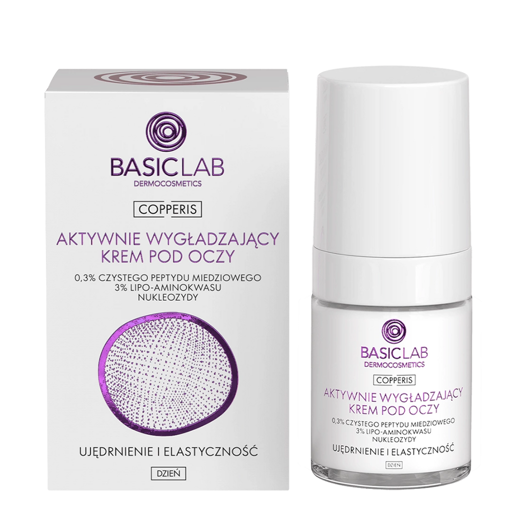 BasicLab Copperis crema día contorno ojos 18ml packaging
