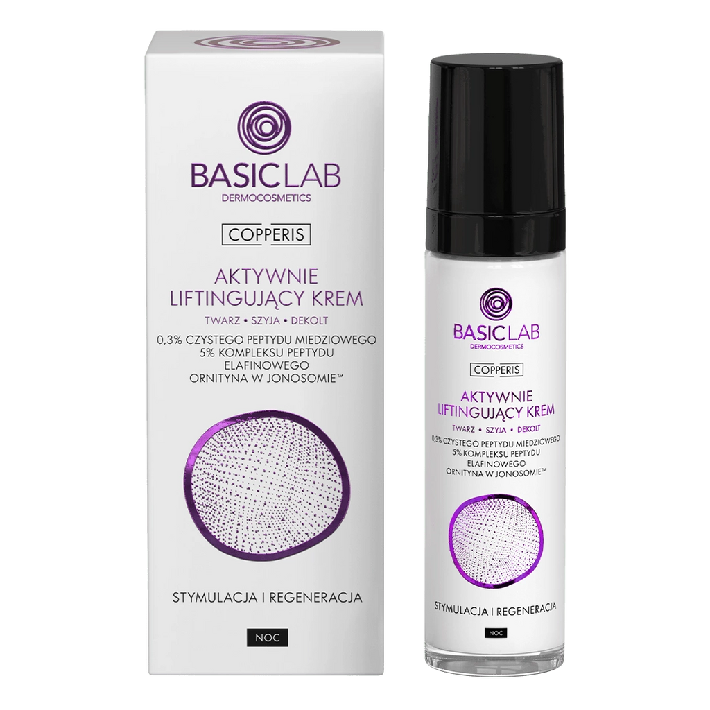 BasicLab Copperis crema noche lifting 50ml packaging
