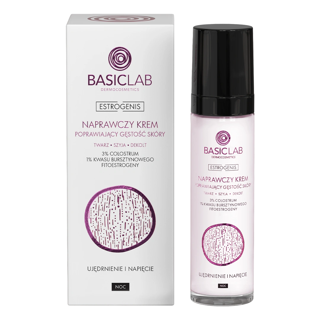 BasicLab Estrogenis crema noche menopausia 50ml packaging

