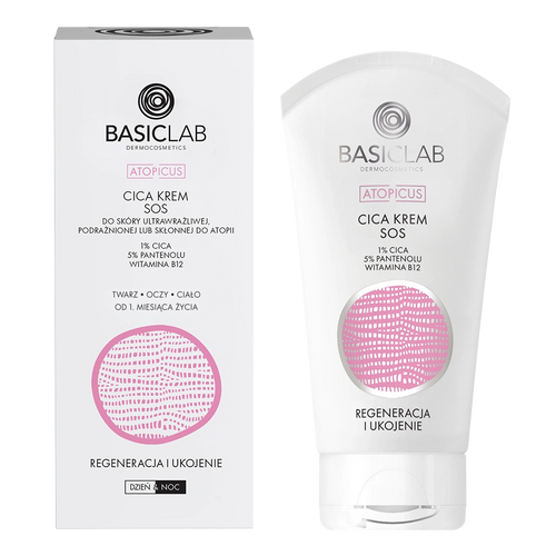 BasicLab Atopicus crema SOS CICA 75ml packaging
