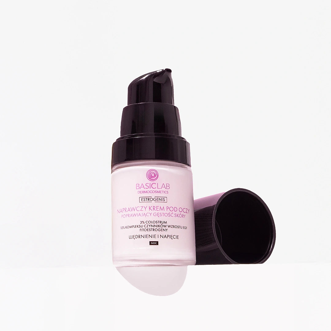 BasicLab Estrogenis crema noche contorno ojos 18ml packaging
